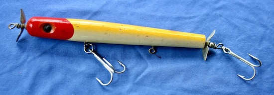 Vintage Mister Twister Sportfisher UV, 1/4oz Chartreuse fishing lure #8975