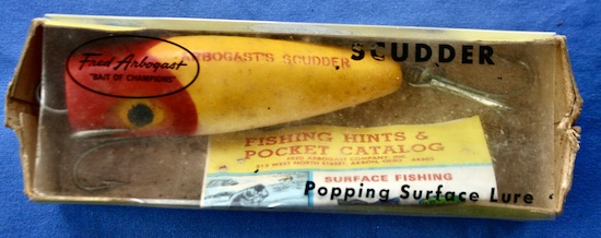 LR60 Vintage Arbogast Jitterstick Mint in Box Old Fishing Tackle Lure  Coachdog With Color Catalog HUGELY Nice Package 