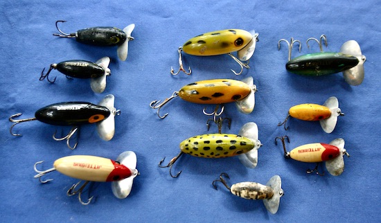 Vintage Wooden Fishing Lure lot (Early Gen. Arbogast Jitterbug